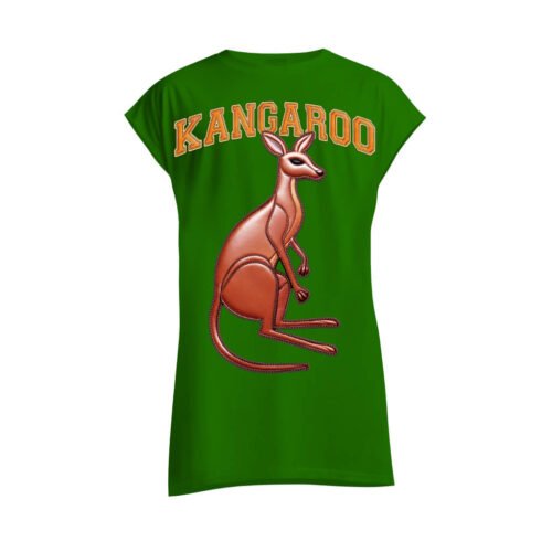green sleeveless shirt kangaroo DTG / DTF Print On Demand Sleeveless Kangaroo