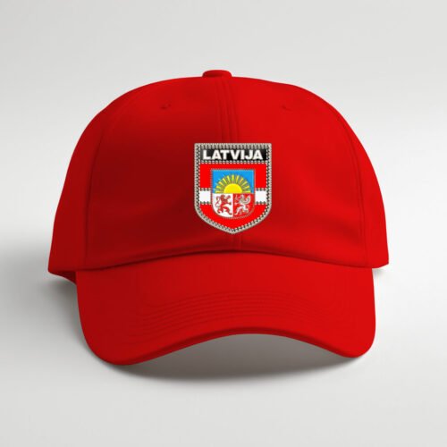 red cap latvia, latvija DTG / DTF Print On Demand Cap Latvia