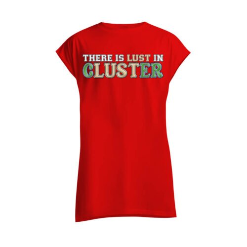 red sleeveless shirt cluster DTG / DTF Print On Demand Sleeveless There Is Lust In Cluster