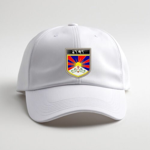 white cap tibet, བོད་ལྗོངས། DTG / DTF Print On Demand Cap Tibet