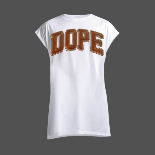 white sleeveless shirt dope DTG / DTF Print On Demand Sleeveless Dope (2)