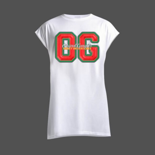 white sleeveless shirt original gangstar DTG / DTF Print On Demand Sleeveless OG Original Gangster (1)