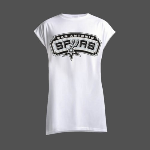 white sleeveless shirt san antonio spurs DTG / DTF Print On Demand Sleeveless San Antonio Spurs
