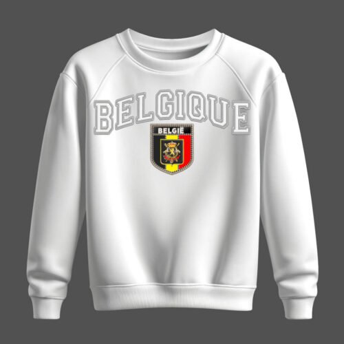 white sweatshirt, België, Belgique, Belgien, belgium white sweatshirt, België, Belgique, Belgien, belgium
