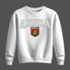 white sweatshirt, angola
