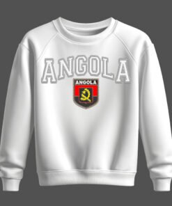 white sweatshirt, angola