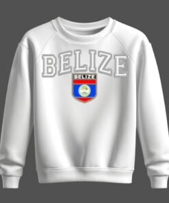 white sweatshirt, belize