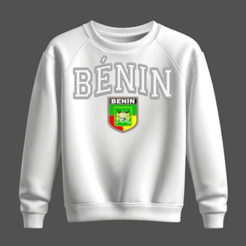 white sweatshirt, bénin, benin white sweatshirt, bénin, benin