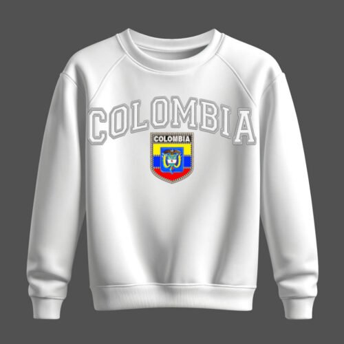 white sweatshirt, colombia
