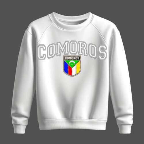 white sweatshirt, comores, comoros, جزر القمر