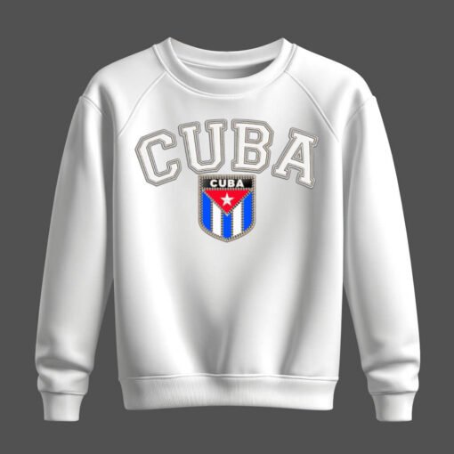 white sweatshirt, cuba