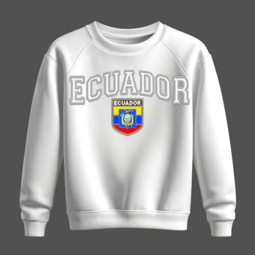 white sweatshirt, ecuador