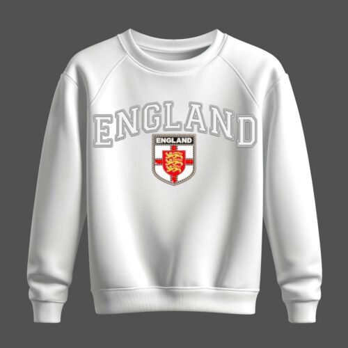 white sweatshirt, england