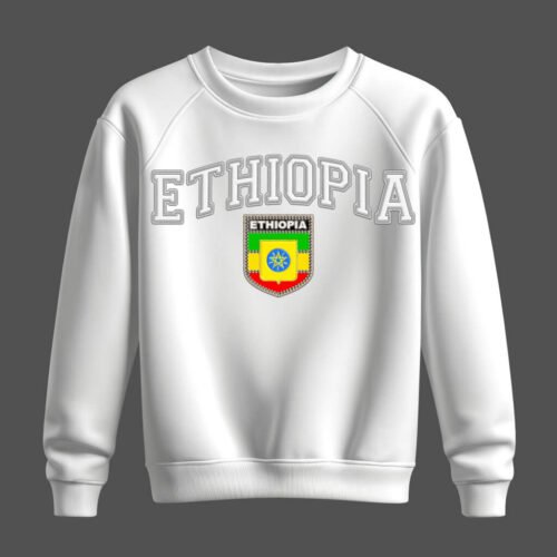 white sweatshirt, ethiopia, ኢትዮጵያ, itoobiya, itoophiyaa, itiyoppiya