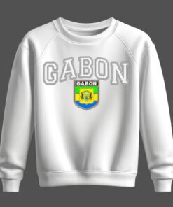 white sweatshirt, gabon