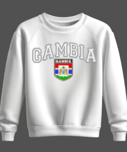 white sweatshirt, gambia