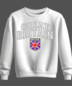 white sweatshirt, great britain