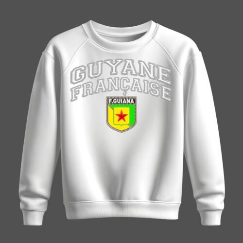 white sweatshirt, guyane française, french guiana