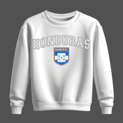 white sweatshirt, honduras white sweatshirt, honduras