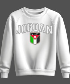 white sweatshirt, jordan, الأردن