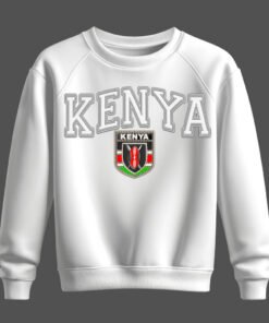 white sweatshirt, kenya