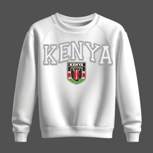 white sweatshirt, kenya white sweatshirt, kenya