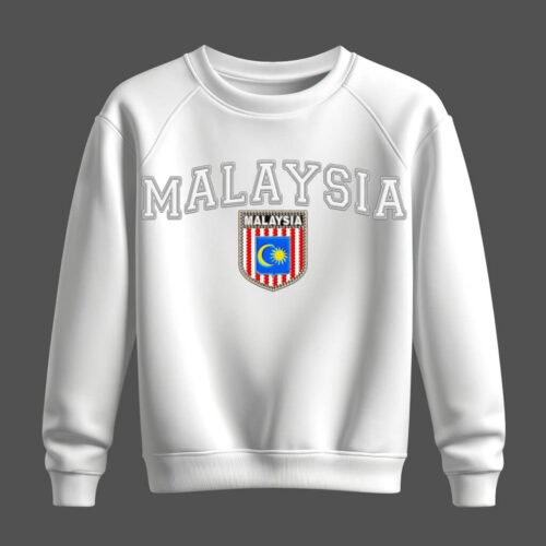 white sweatshirt, malaysia white sweatshirt, malaysia