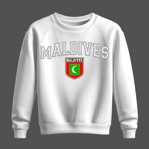 white sweatshirt, maldives white sweatshirt, maldives