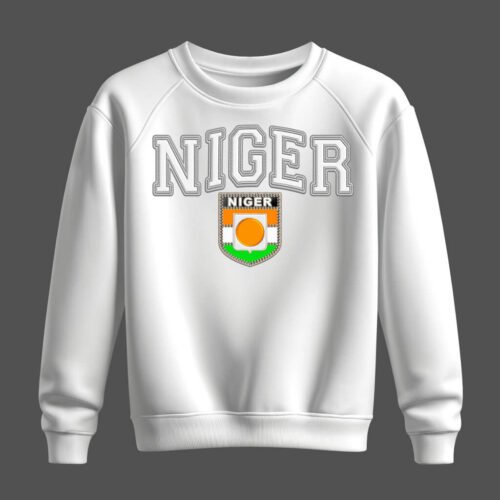 white sweatshirt, niger white sweatshirt, niger