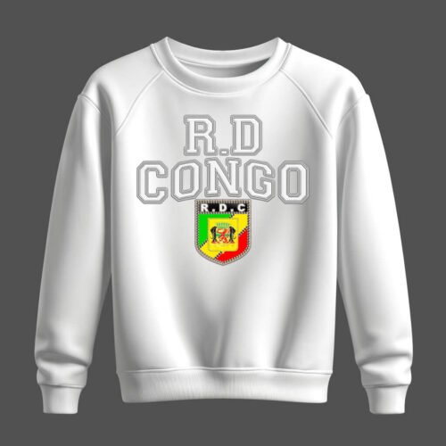 white sweatshirt, république du congo, r.d.Congo