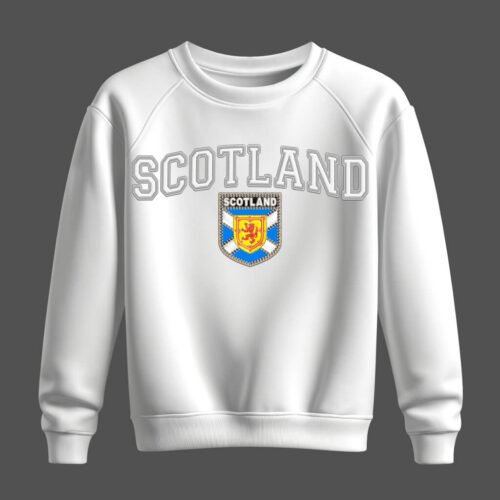 white sweatshirt, scotland, alba