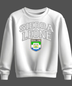 white sweatshirt, sierra leone