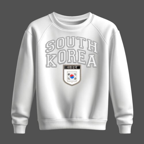 white sweatshirt, south korea, 대한민국