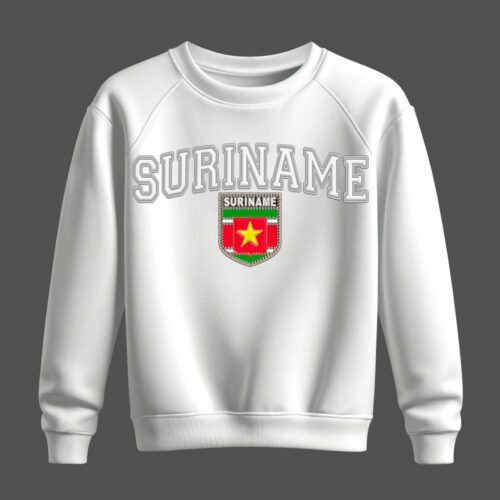 white sweatshirt, suriname white sweatshirt, suriname