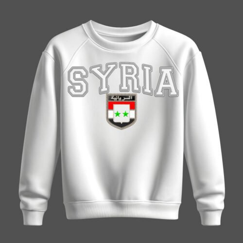 white sweatshirt, syria, سوريا white sweatshirt, syria, سوريا