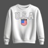 white sweatshirt, u.s.a, united state of america