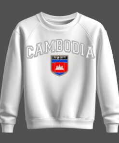 white sweatshirt, កម្ពុជា។, cambodia