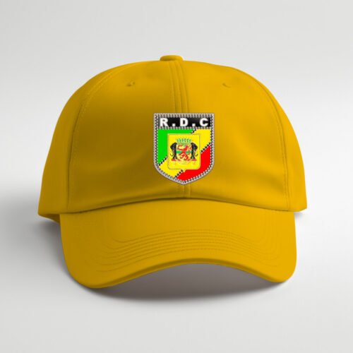 yellow cap république du congo, r.d.Congo DTG / DTF Print On Demand Cap R.D.Congo