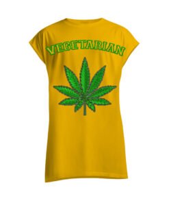 DTG / DTF Print On Demand Sleeveless Cannabis Vegetarian