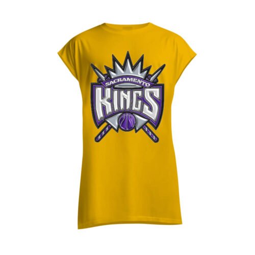 yellow sleeveless shirt sacramento kings DTG / DTF Print On Demand Sleeveless Sacramento Kings (1)